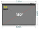 Ecran Manual Gris Mate 150 Pulg (4:3) 3.05x2.29 m / MATE