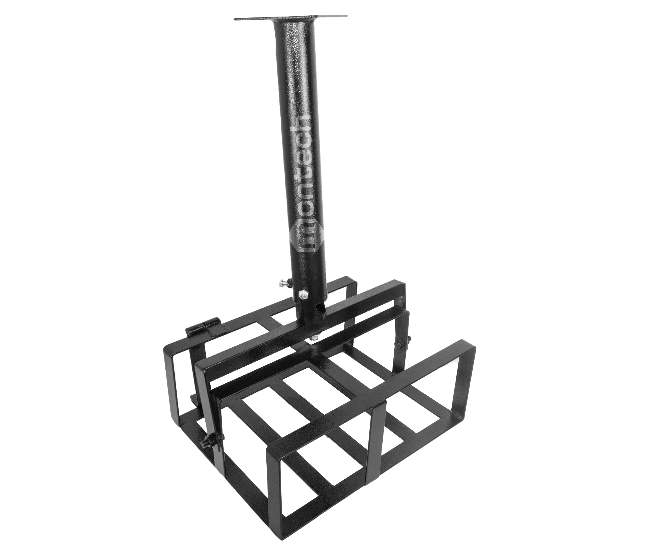 Soporte Techo para Proyector Tipo Jaula Antirrobo 34x28x13.8cm / Altura Tubo 38~63 cm