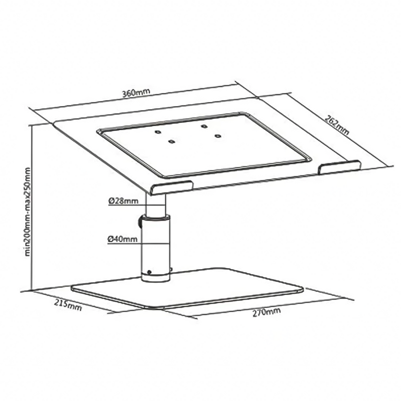 Soporte Elevador para Laptop de 11 a 17 Pulg / Altura Regulable