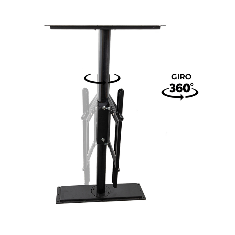 Rack Giratorio para Muebles TV / Giro 360 / Carga 45 kg / Ideal para compartir 2 ambientes