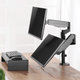 Rack Soporte Doble Brazo con Gas Spring de Escritorio para 2 Monitores 17 a 32 Pulg