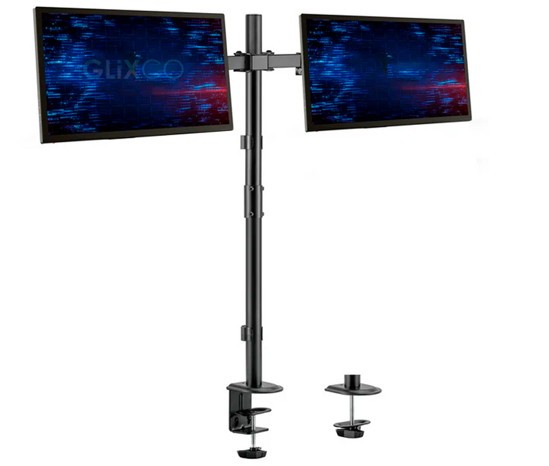 Rack Soporte Doble Brazo de Escritorio para 2 Monitores 13 a 32 pulg