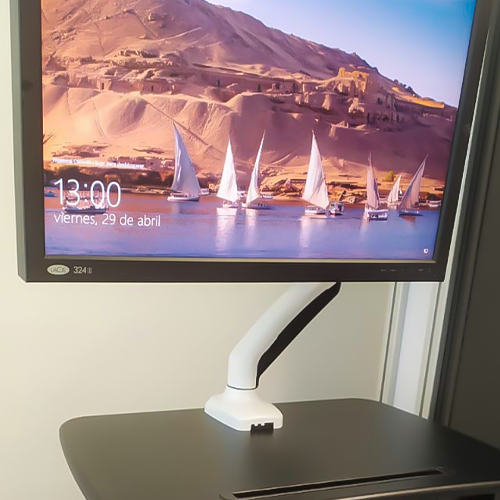 Rack Soporte de Escritorio con Gas Spring para Monitor 13 a 32 Pulg