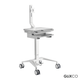Carro Médico con Elevador de Gas y Soporte para Monitor 17 a 32 Pulg