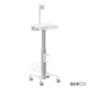 Carro Médico Multialmacén y Soporte para Monitor 17 a 27 Pulg