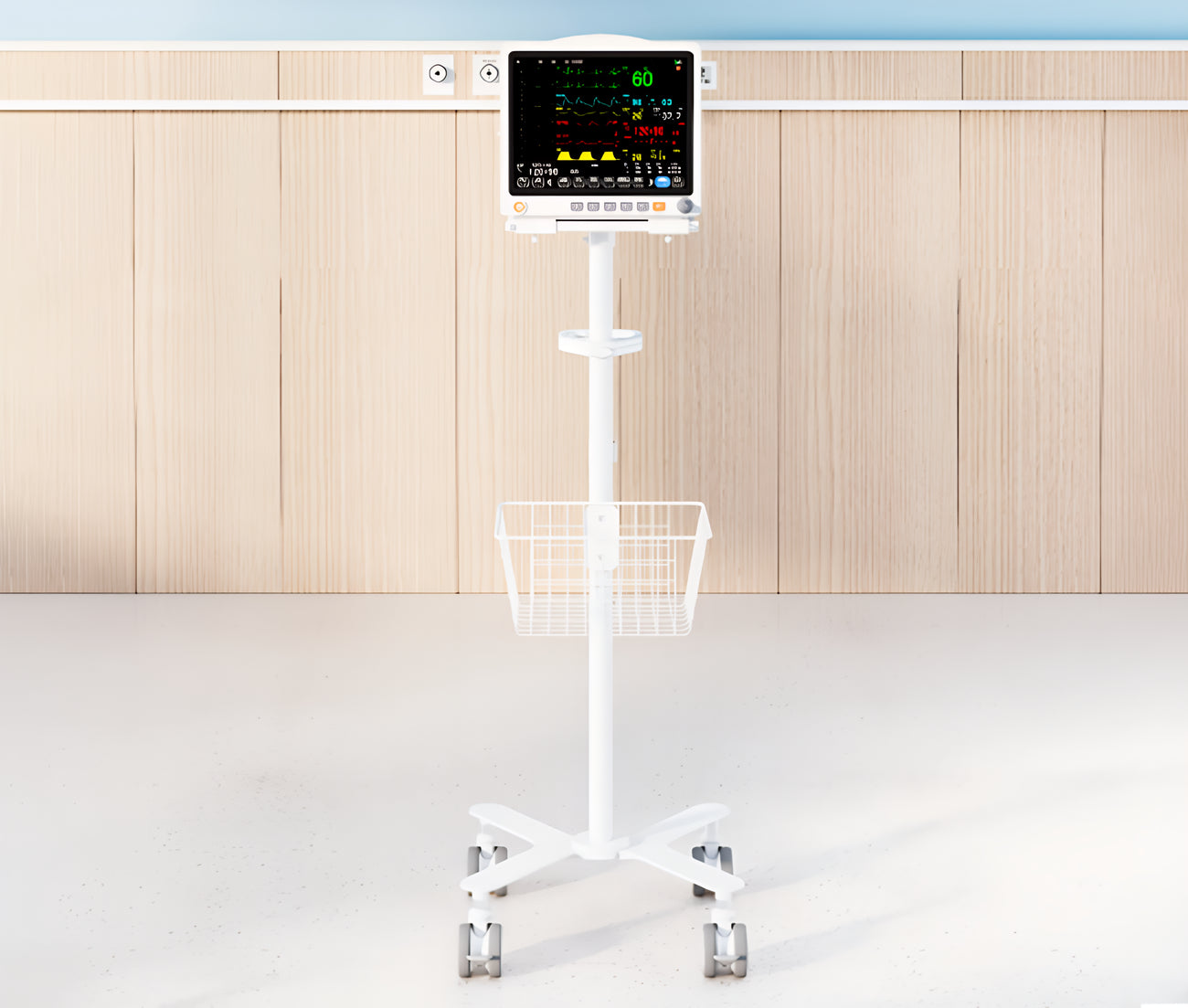 Carro para Monitor Medico Multiparametro