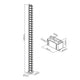 Vertebra Flexible para Organizar Cables  para Escritorio / Altura Max 128 cm
