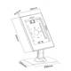 Soporte de Mesa con Llave de Seguridad para Tablet iPad 9.7 a 11 pulg