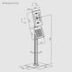 Pedestal Antirrobo con LLave para Tablet 9.7 a 11 Pulg / Bandeja Extraible / Enclosure Tablet