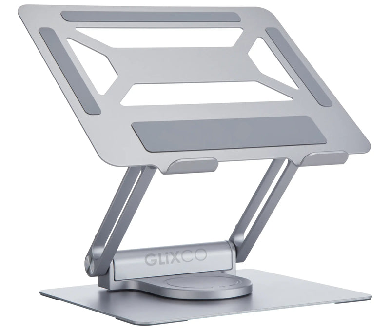 Soporte Plegable Giratorio 360° para Laptop 11 a 17 Pulg con Puertos USB