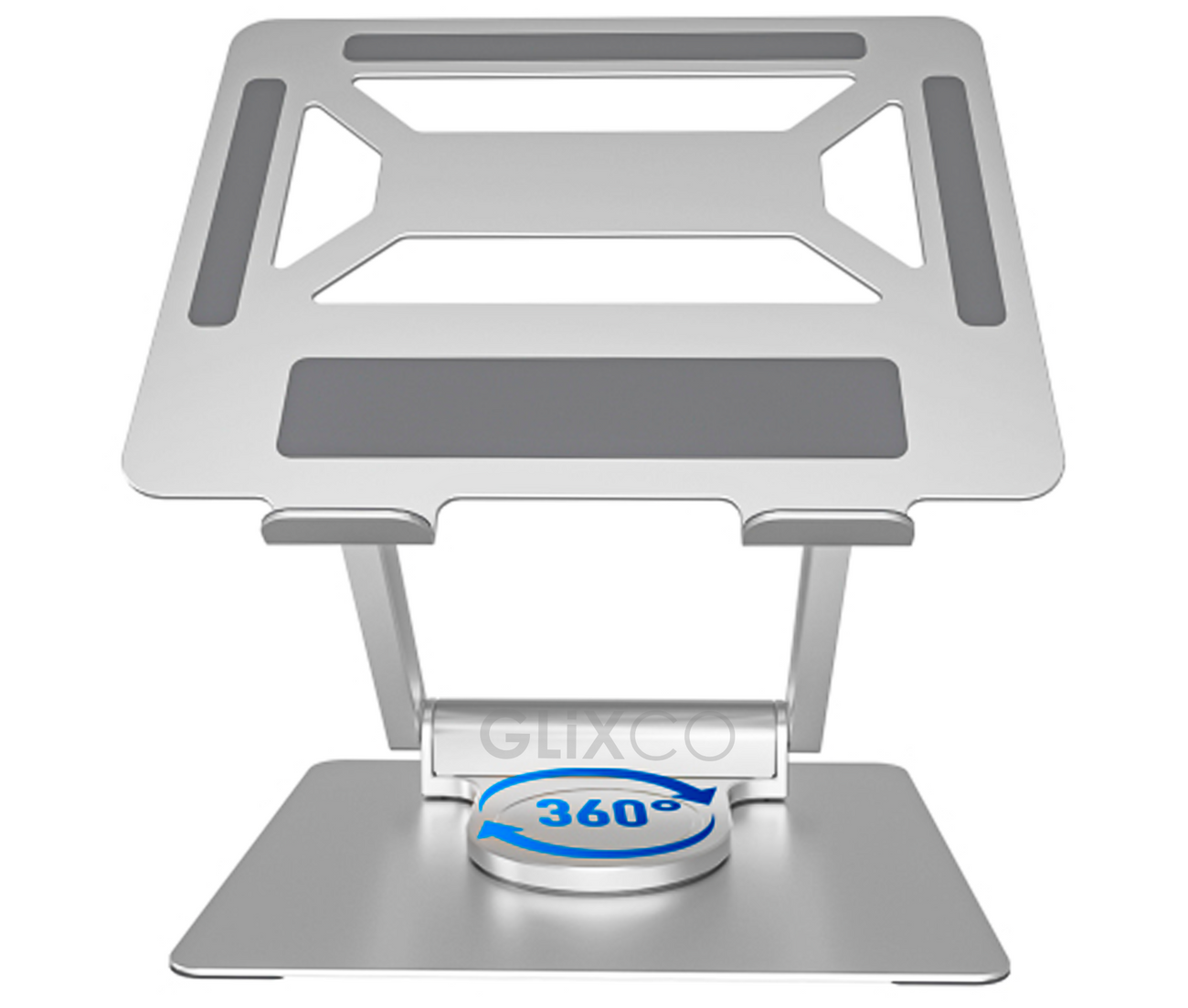 Soporte Plegable Giratorio 360° para Laptop 11 a 17 Pulg con Puertos USB