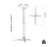 Rack Soporte para Proyector para Techo y Pared / Regulable 28 a 35cm
