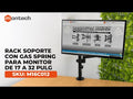 Rack Soporte con Gas Spring de Escritorio para Monitor de 17 a 32 Pulg