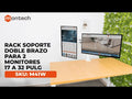 Rack Soporte Doble Brazo para 2 Monitores 17 a 32 pulg | M40W