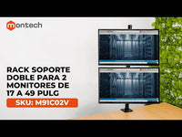Rack Soporte Doble para 2 Monitores de 17 a 49 Pulg | SKU: M91C02V