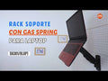 Rack Soporte con Gas Spring de Pared para Laptop 10 a 15 Pulg