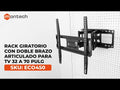 Rack Giratorio con Doble Brazo Articulado para TV 32 a 70 Pulg / VESA max 400x400mm / Carga 45 kg