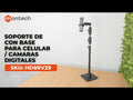Soporte de Escritorio con Base para Celular / Camaras digitales - Ideal para transmisión en vivo, videos tutoriales