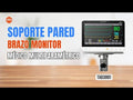 Soporte de Pared Brazo con Canasta para Monitor Medico Multiparametro / Altura regulable