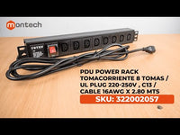 PDU Power Rack tomacorriente 8 tomas - C13 | SKU: 322002057