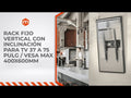 Rack Fijo Vertical con Inclinación para TV 37 a 75 Pulg / VESA Max 400x600mm / Carga 75 kg