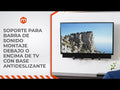 Soporte para Barra de Sonido Montaje Debajo o Encima de TV con Base Antideslizante