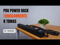 PDU Power Rack tomacorriente 8 tomas / UL PLUG 220-250V ,15 A / Cable 16AWG x 3Mt