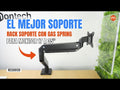 Rack Soporte con Gas Spring de Escritorio para Monitor 17 a 35 Pulg / Puerto USB 3.0