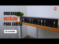 Ordenador de cables metálico 2RU con tapa
