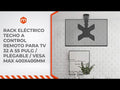 Rack Eléctrico a Control Remoto para TV 23 a 55 Pulg / VESA Max 400x400mm / Carga 30 kg
