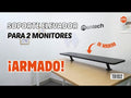 Soporte Elevador para 2 Monitores / Estante de Escritorio con Abrazadera