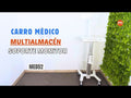 Carro Médico Multialmacén y Soporte para Monitor 17 a 27 Pulg