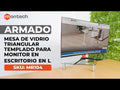 Instalación Mesa de Vidrio Triangular Templado para Monitor | SKU: MR104