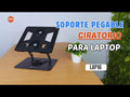 Soporte Plegable Giratorio 360°  para Laptop 11 a 15.6 Pulg / Cooler