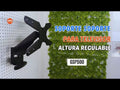 Rack Giratorio con Gas Spring para TV 32 a 55 Pulg / VESA Max 400x400mm / Carga 30 kg / Altura Regulable