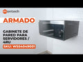 Gabinete de Pared para Servidores / 6RU / 52x43.5x33 cm (Largo, ancho y alto)