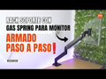 Rack Soporte con Gas Spring de Escritorio para Monitor 17 a 35 Pulg / Puerto USB 3.0