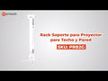 Rack Soporte para Proyector Para Techo y Pared / Regulable 43 - 65 cm