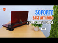 Soporte Base Anti-robo con Llave y Cable de Seguridad para Laptop