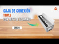Caja de Conexion Triple con Tapa cables de Aluminio (Largo. 40 x Anch. 13.6 cm)