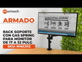 Rack Soporte con Gas Spring de Escritorio para Monitor de 17 a 32 Pulg