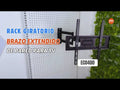 Rack Giratorio TV 32 a 55 Pulg / VESA Max 400x400mm / Carga 35 kg / Brazo extendido 8.2 a 48.5 cm