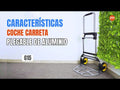 Coche Carreta Plegable de Aluminio- Carga 120 Kg - Ideal para transportarlo en la maletera del auto
