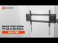 Rack Fijo para TV 43 a 90 Pulg | SKU: F80