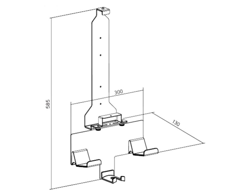 Rack Soporte de Pared para PS5/PS5 Slim, Mandos y Audifonos