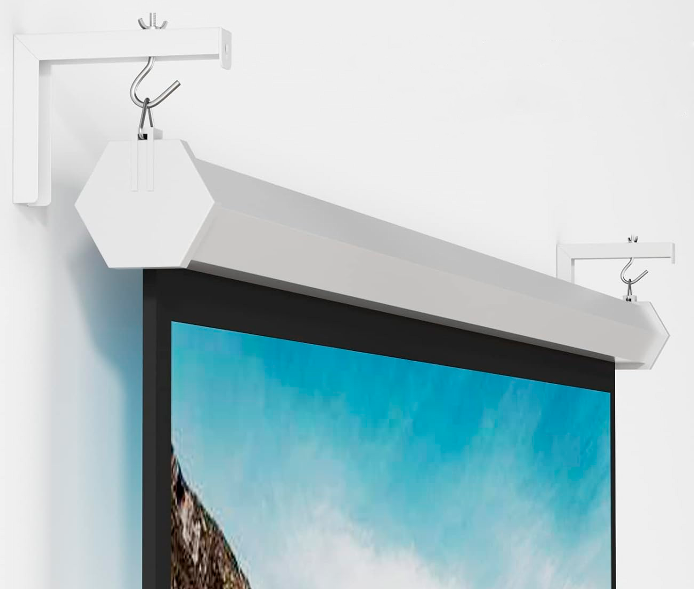 Soporte Colgador Universal de pared para Ecran hasta 180 Pulg (Par)