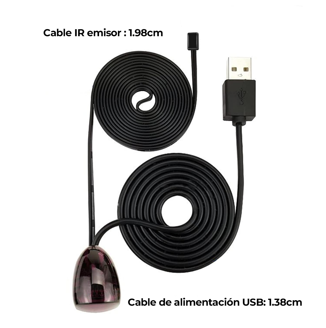 Repetidor IR / Extensor IR infrarrojo para Control Remoto con 1 Receptor y 1 Emisor