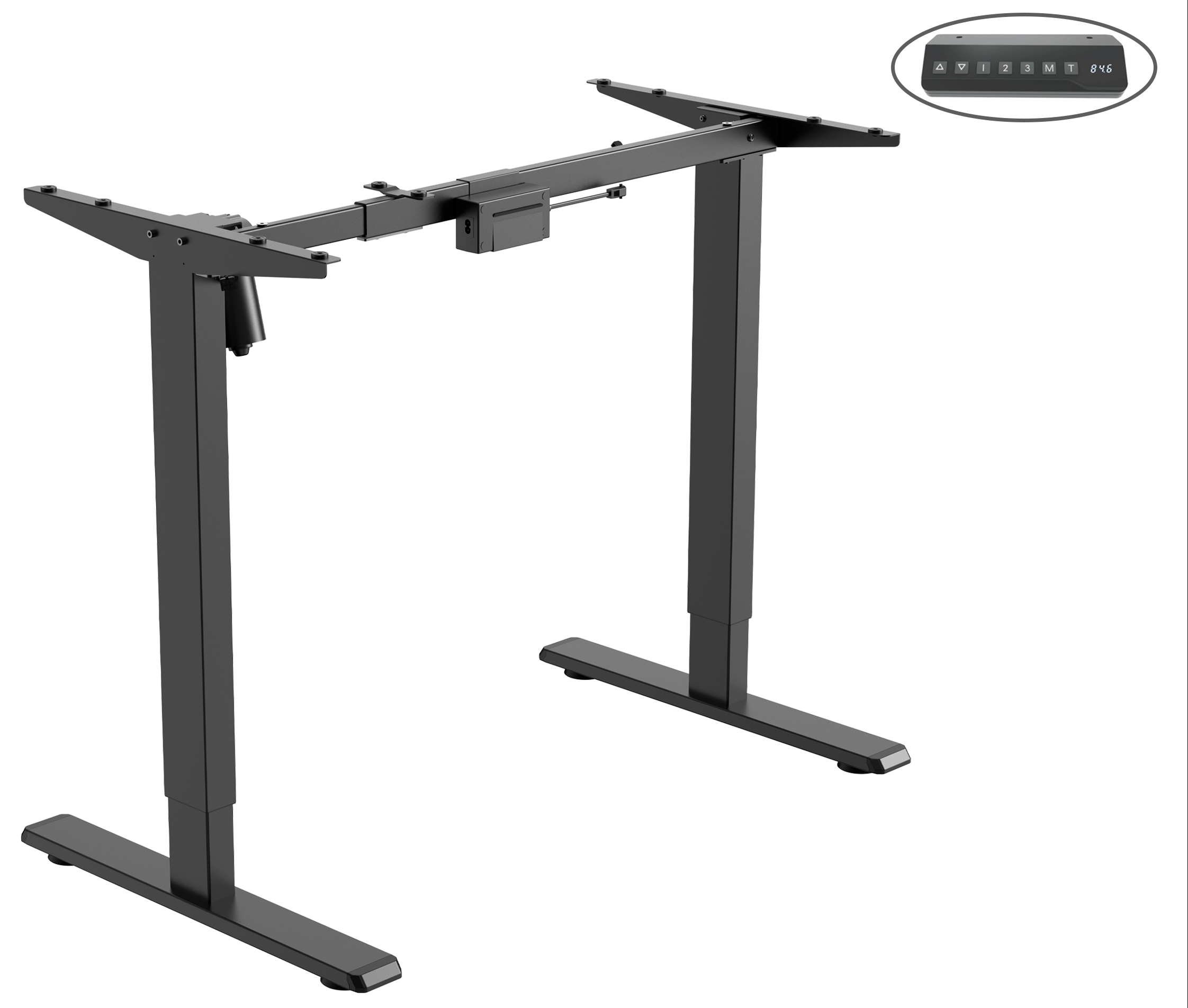 Patas Eléctricas con Motor Único- Carga 80 kg / Ancho y Altura Regulable