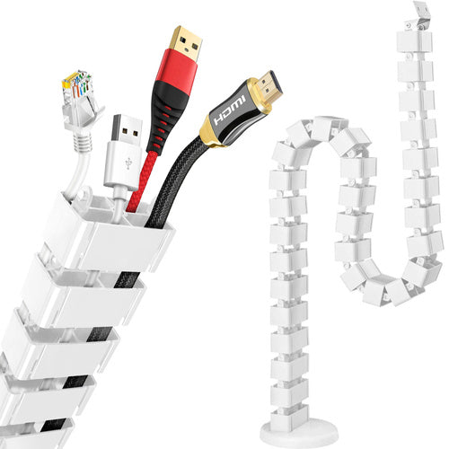 Vertebra Flexible para Organizar Cables  para Escritorio / Altura Max 128 cm