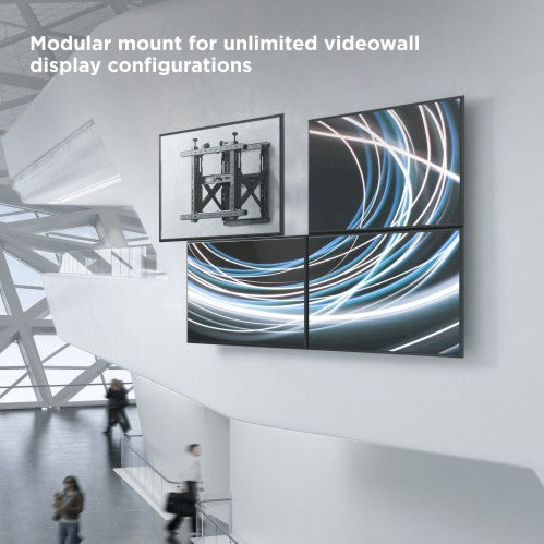 Soporte Videowall con sistema Push para TV Monitor 45 a 70 Pulg / VESA Max 600x400mm  / Visualización Horizontal  y Vertical